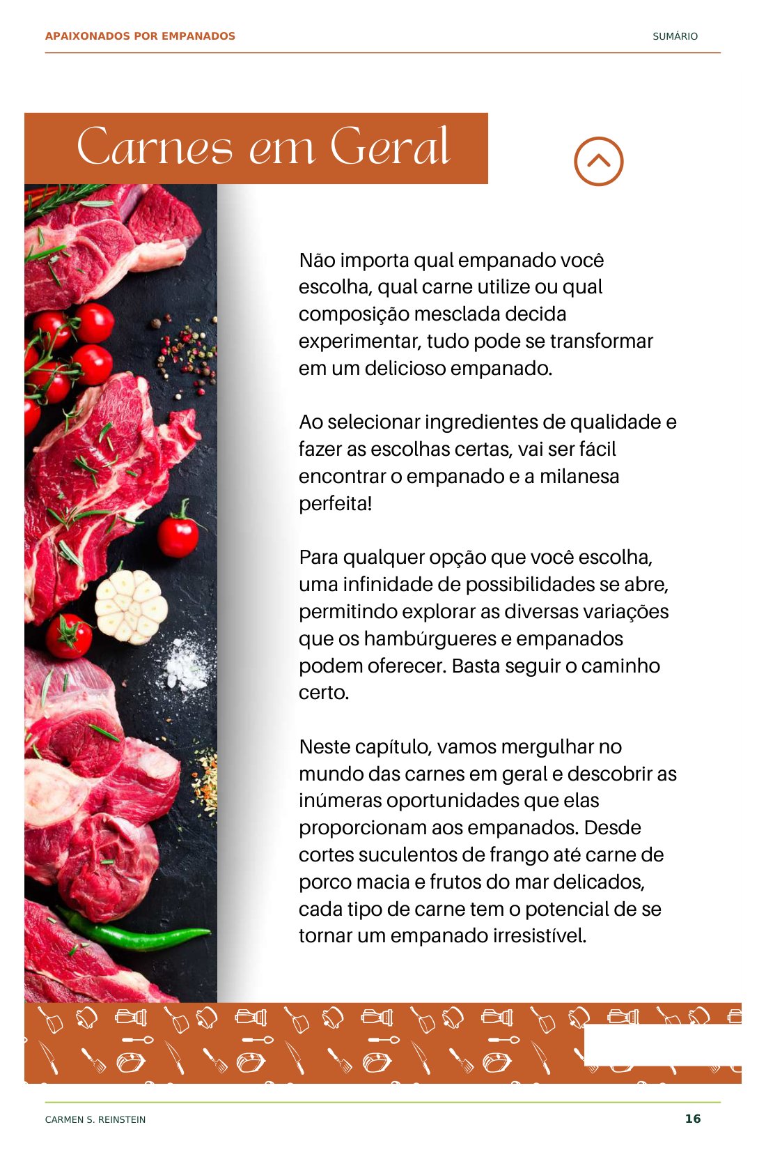Página 3 de 10 da amostra de Apaixonados por Empanados: Carnes em geral