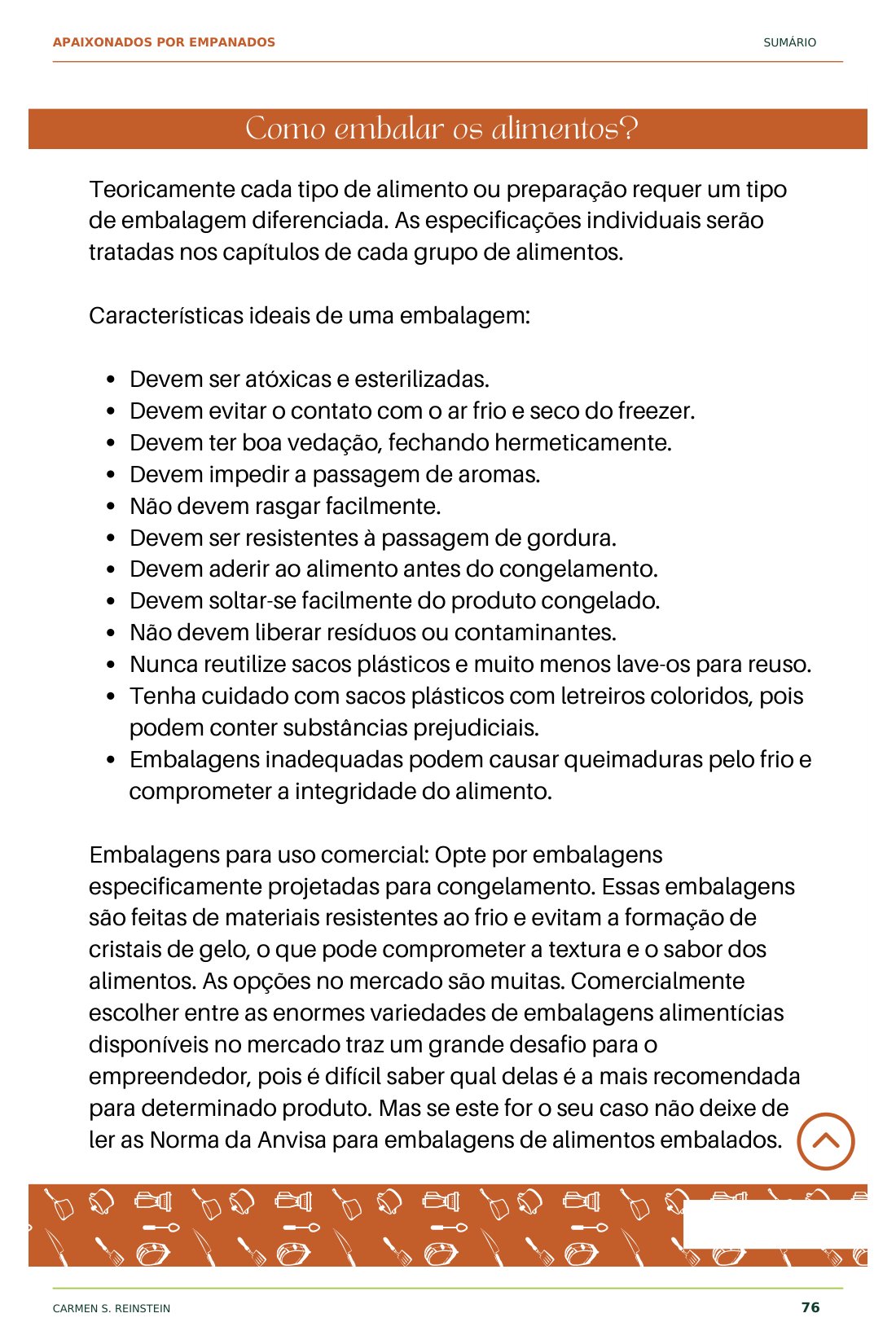 Página 6 de 10 da amostra de Apaixonados por Empanados: Como embalar