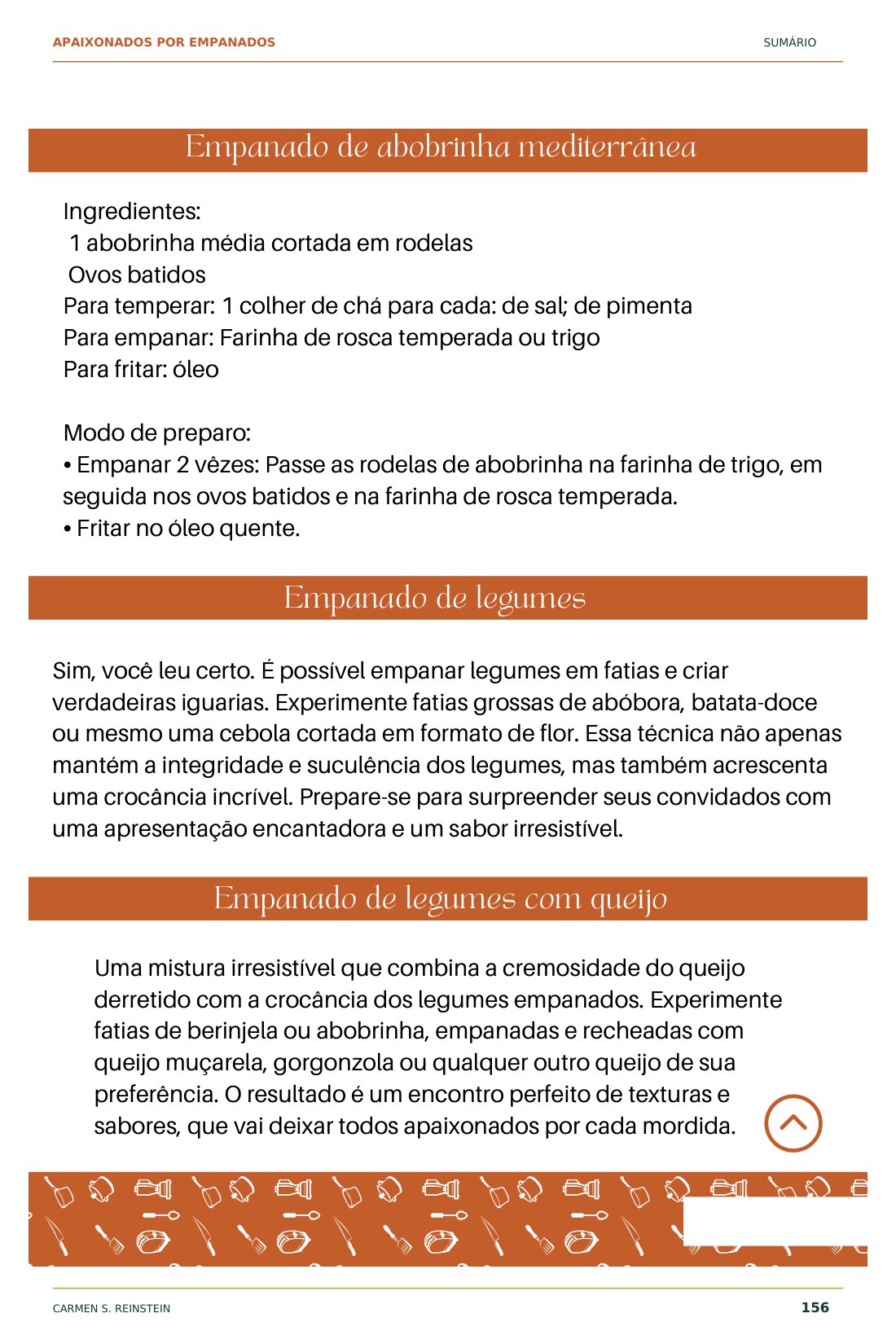 Página 10 de 10 da amostra de Apaixonados por Empanados: Empanado de abobrinha mediterrânea