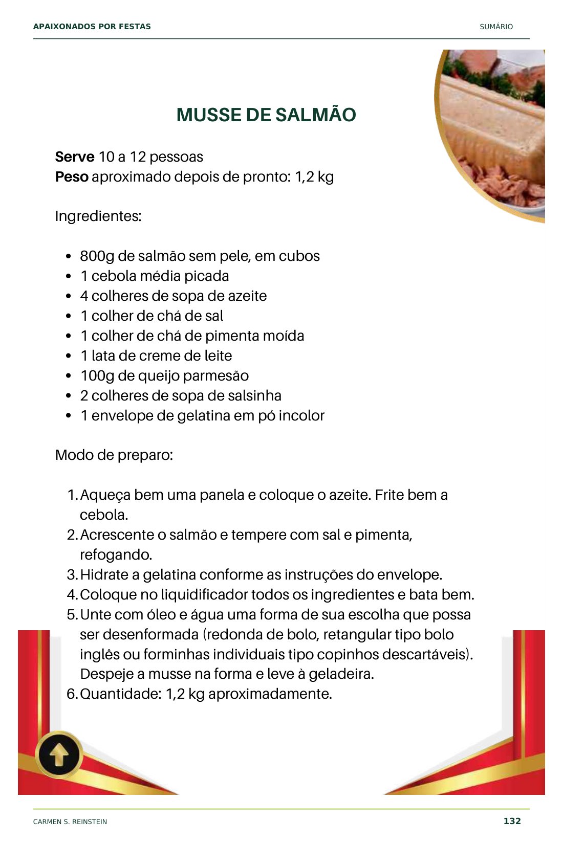 Página 7 de 10 da amostra de Apaixonados por Festas: Mousse de salmão