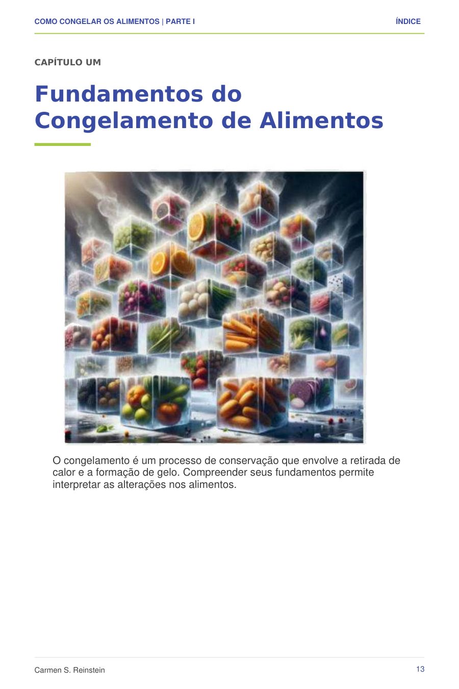 Página 5 de 10 da amostra de Como Congelar os Alimentos — Parte I: Fundamentos do congelamento de alimentos