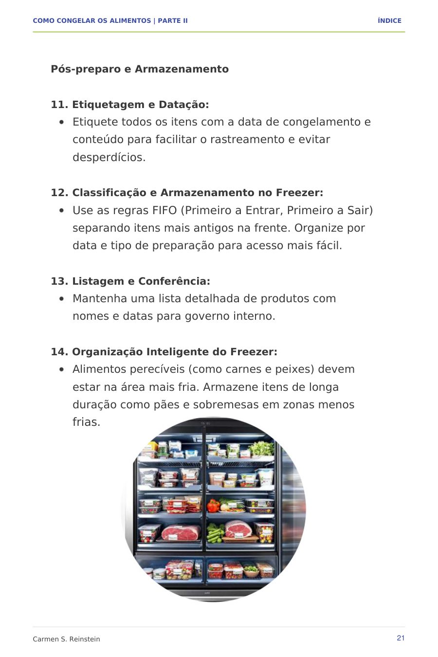 Página 7 de 10 da amostra de Como Congelar os Alimentos — Parte II: Pós-preparo e armazenamento