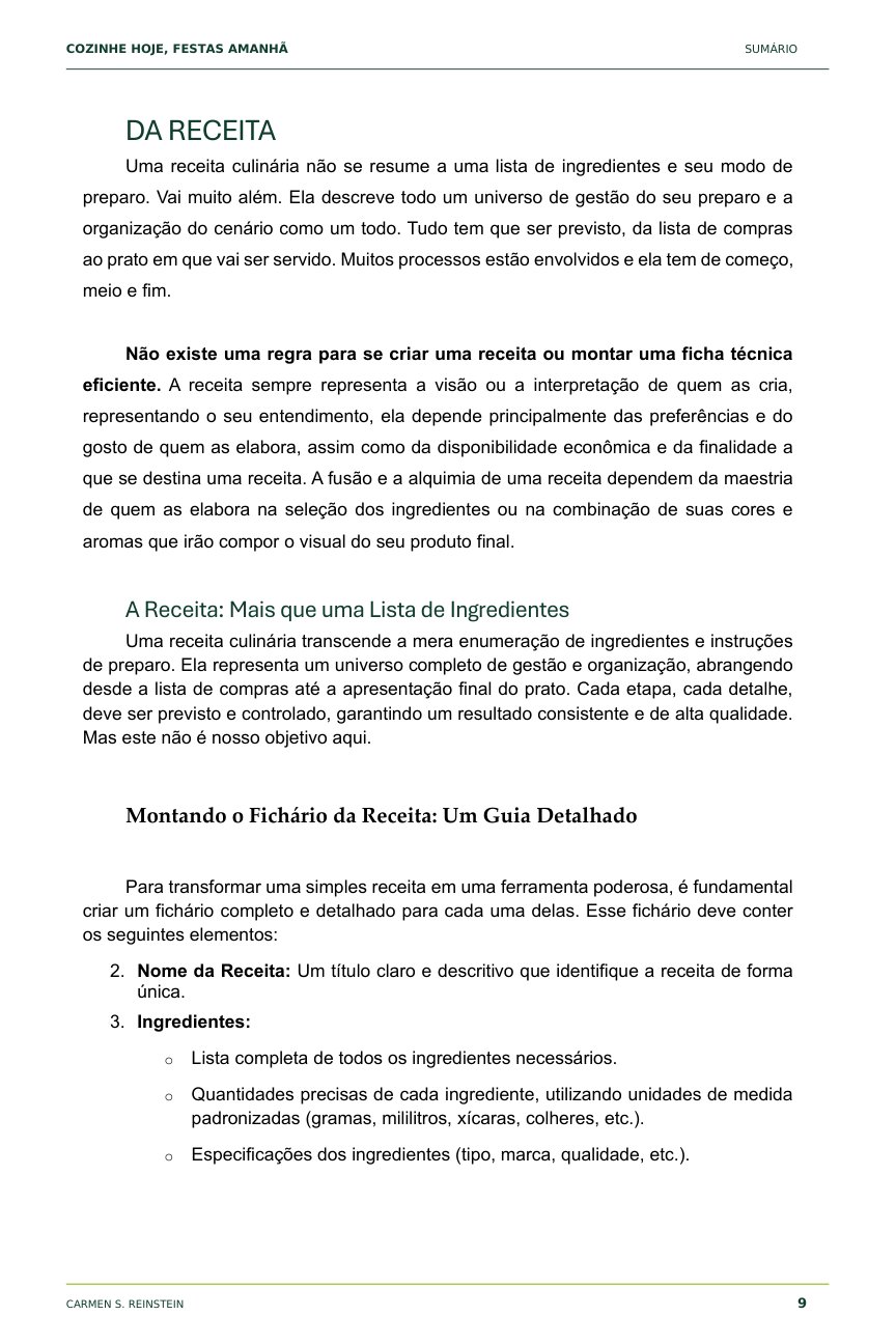 Página 9 de 10 da amostra de Cozinhe Hoje, Festas Amanhã: Da receita